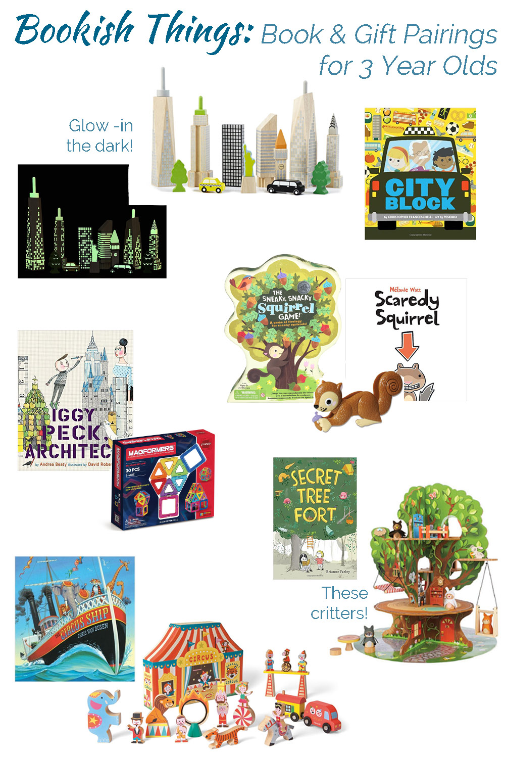 Bookish Things: Book and Gift pairings for 3 year olds