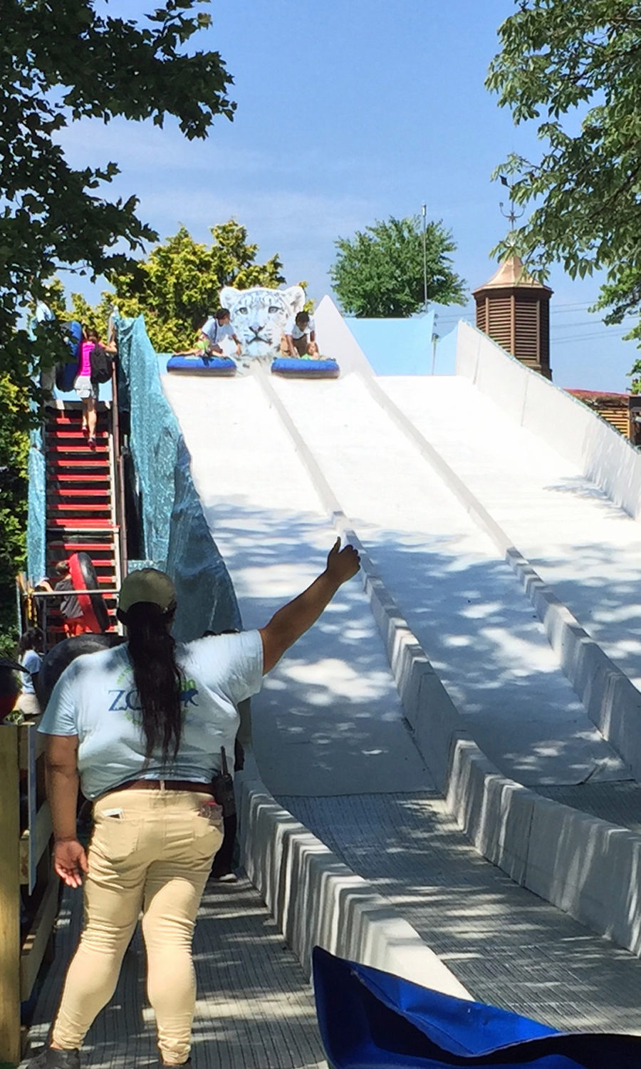 120 foot slide at Philadelphia Zoo!