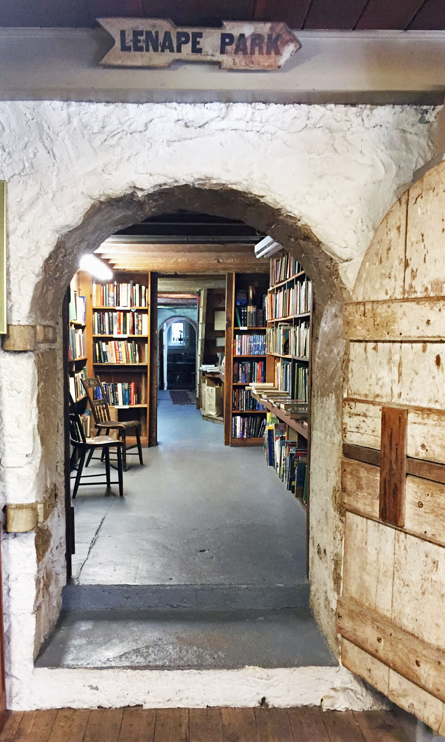 Room after room of books at Baldwin's Book Barn.