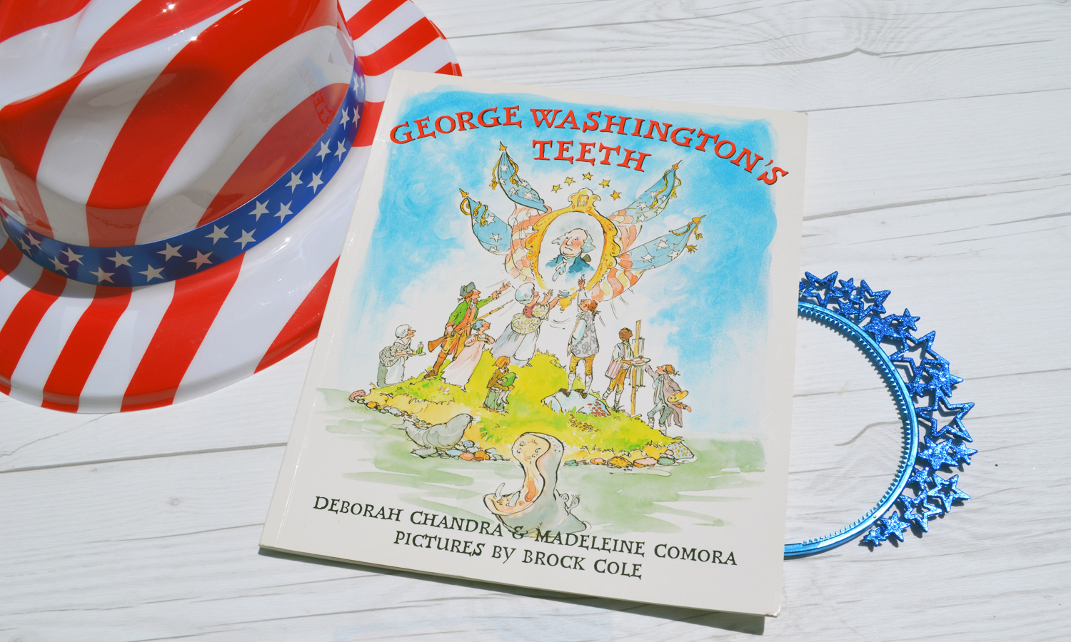 An adorable history lesson, wrapped in funny teeth-popping packaging! Plus 9 other patriotic picture books!