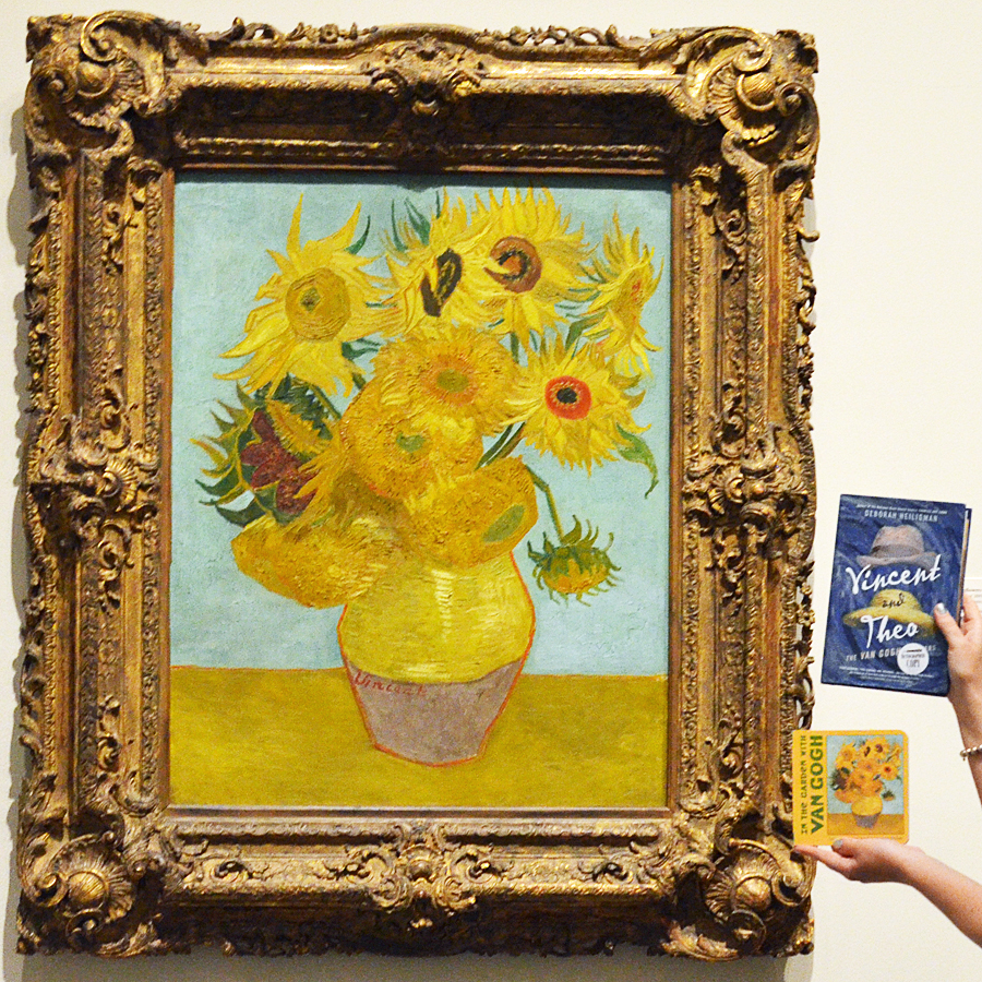 In the Garden with Van Gogh and Vincent and Theo with Van Gogh's famed Sunflowers.