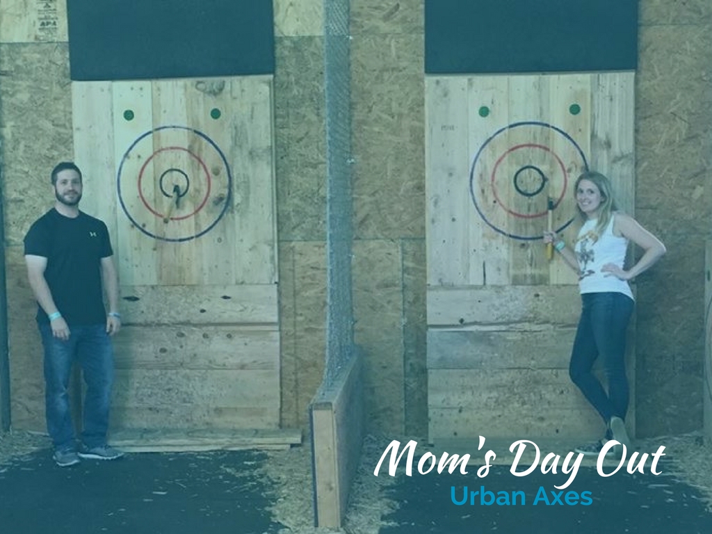 Mom's Day Out at Urban Axes in Philadelphia.
