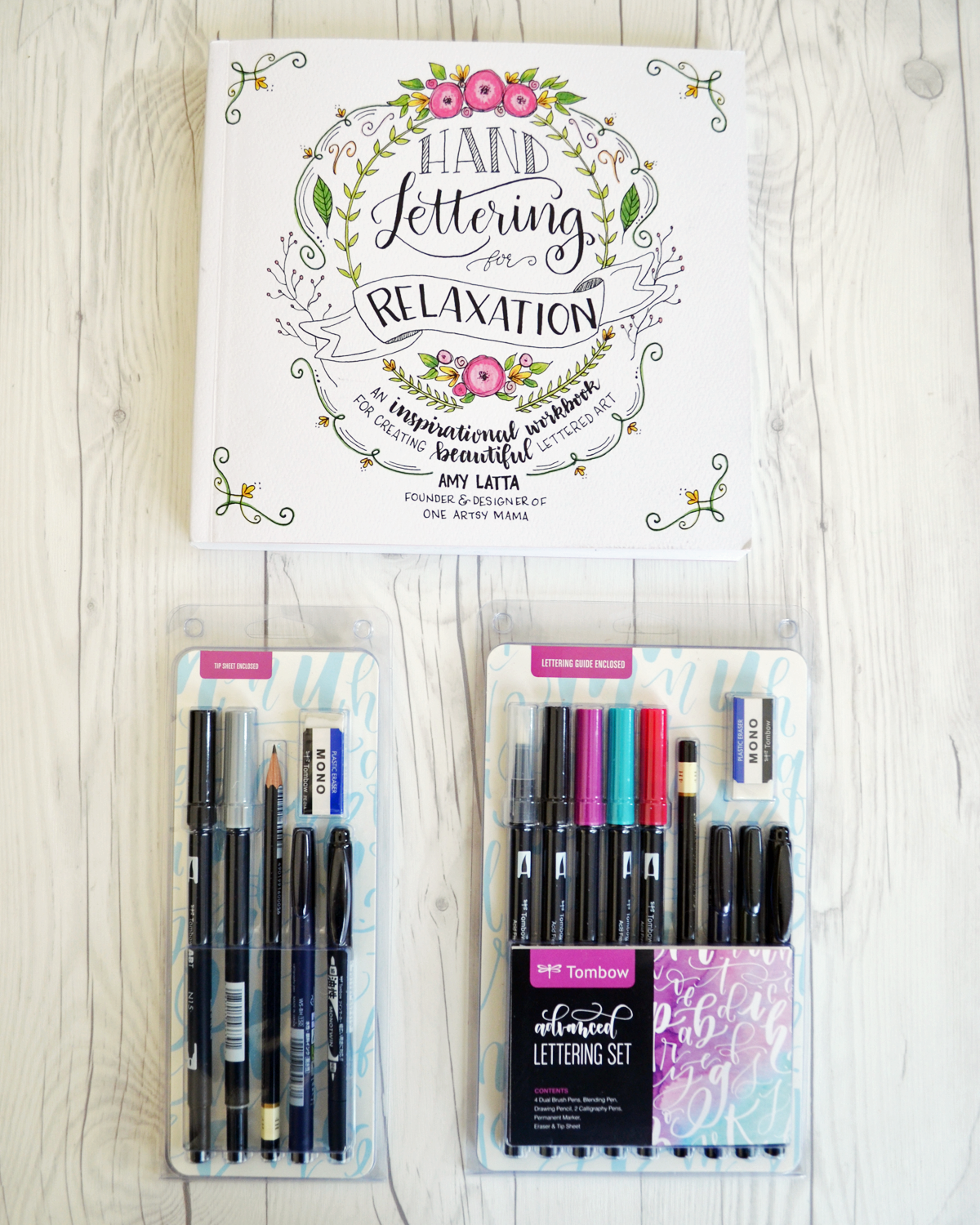 This incredible hand lettering book and the Tombow beginner and advanced lettering kits had me on my way to quickly improving my hand lettering skills!