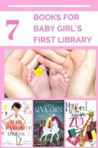 7 Great books to add to baby's first library. Mitford the giraffe, unicorns and flamingos. These books are unique and so much fun to read.