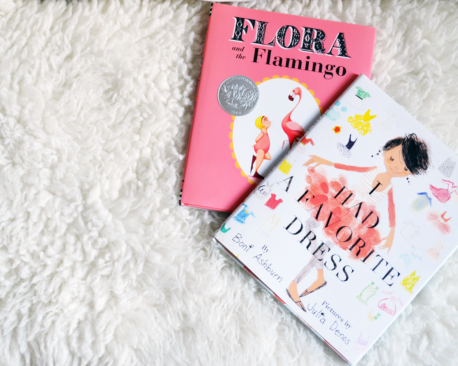 Flora and the Flamingo and other books for baby girls