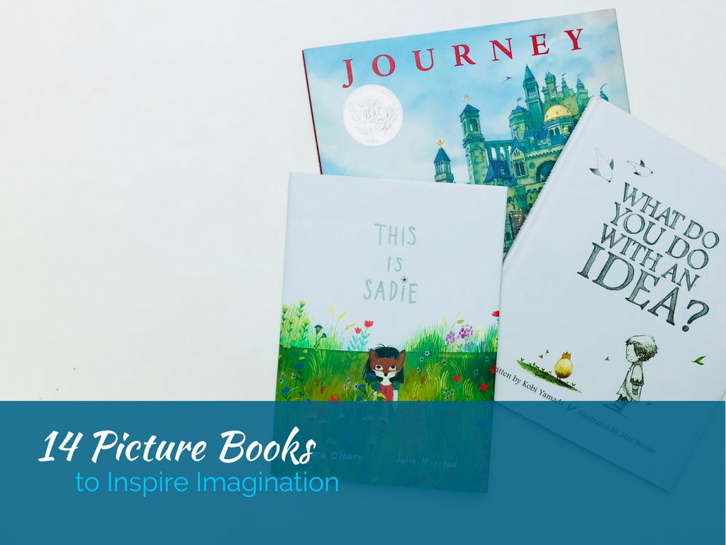 Looking for books to inspire imagination in your little one? We've got 14 books that will help them expand their creative thinking and have fun in the process!