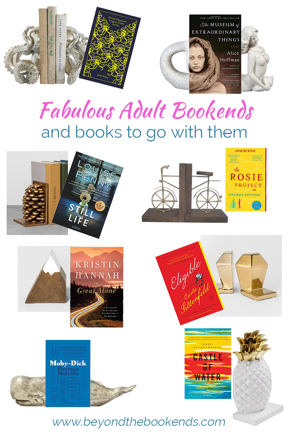 Looking for adorable and affordable bookends? Look no further. We've rounded up more than a dozen and even paired a book to match!
