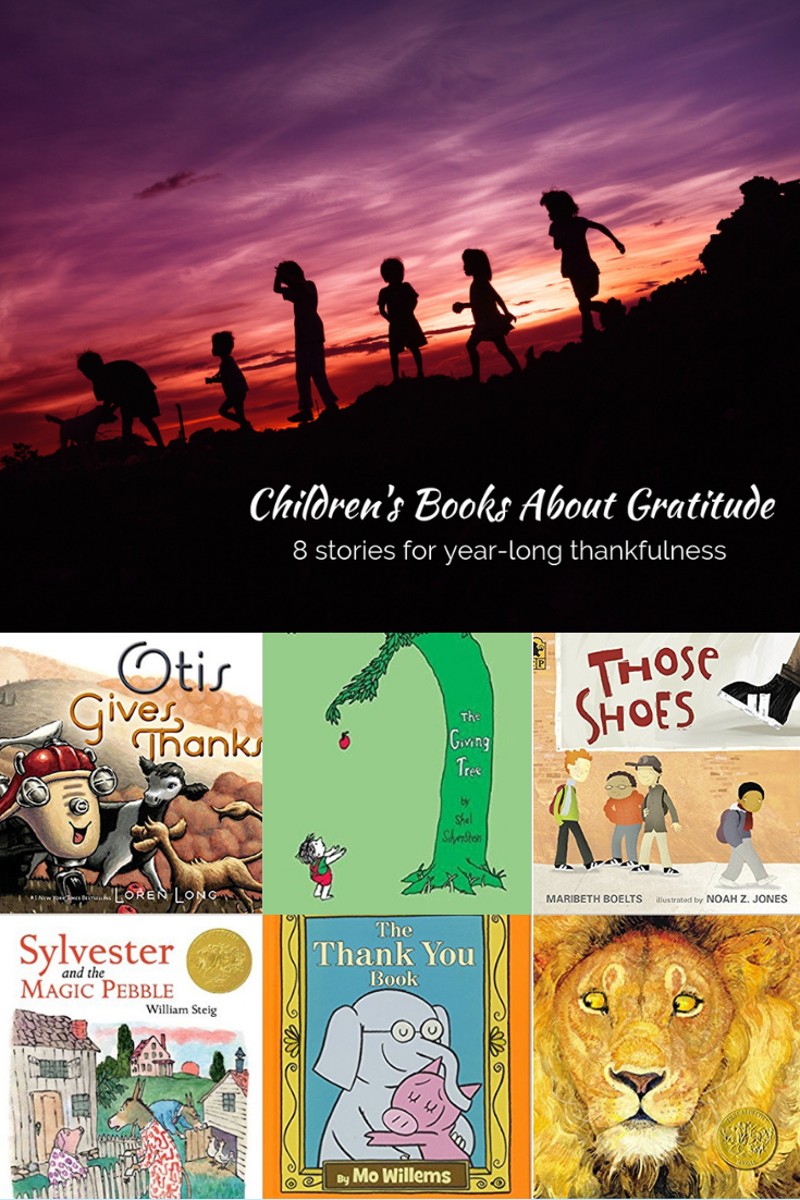 Gratitude and thankfulness are not just for Thanksgiving. These 8 children's stories about being thankful are season-less. They make perfect kids books about Thanksgiving and counting your blessings any day of the year. 