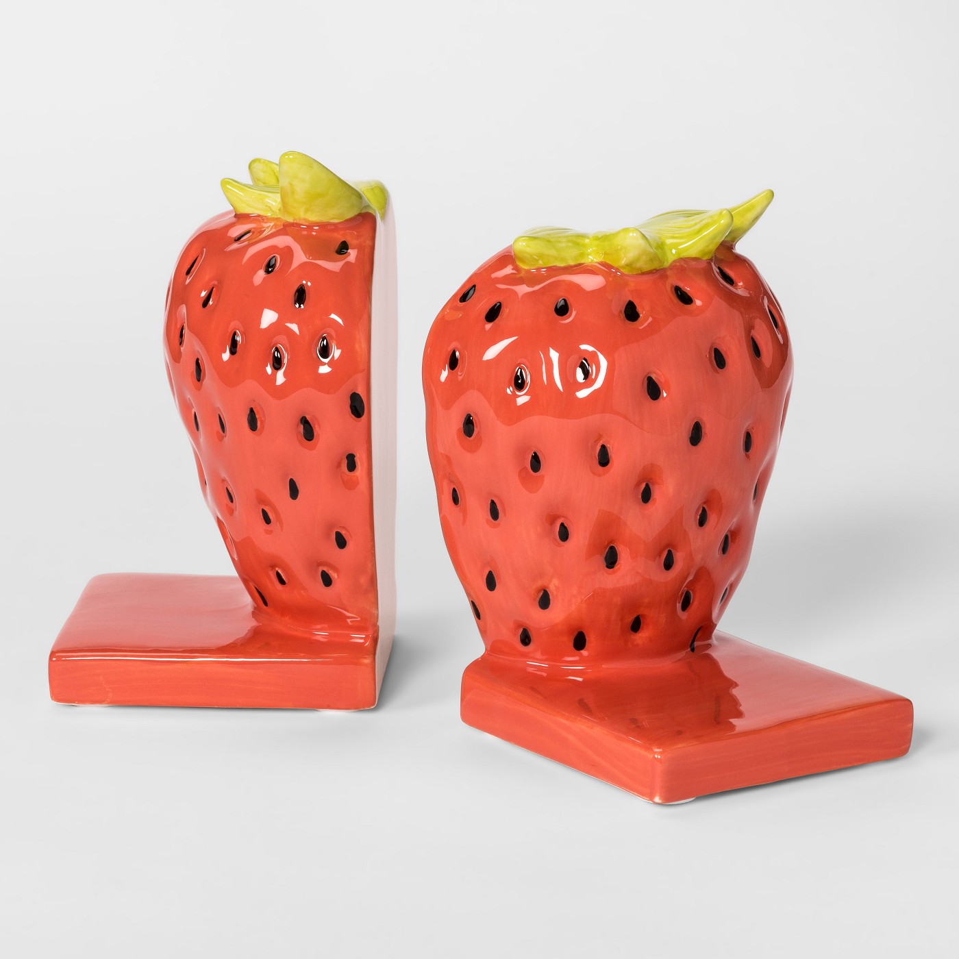 Strawberry bookends