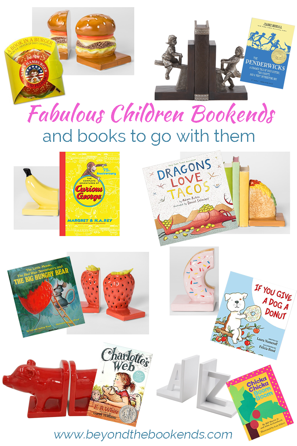 Looking for a perfect birthday gift? Why not give an adorable book and bookends to match? We've rounded up 16 fabulous pairs that are affordable too.