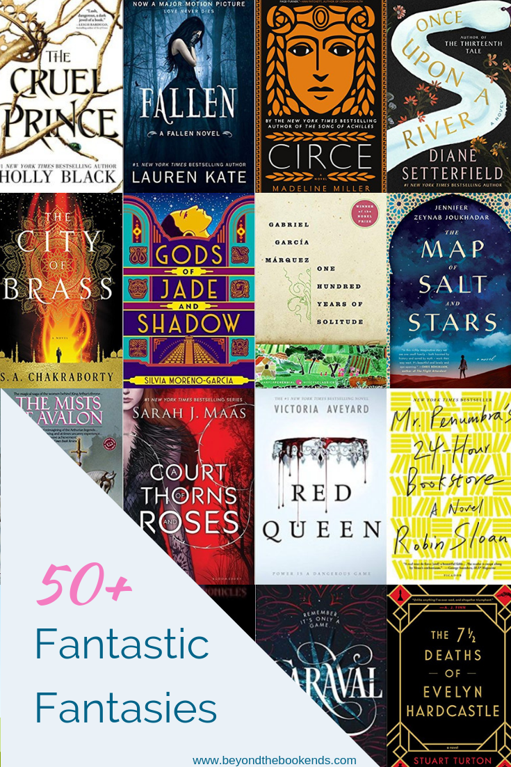 Pin now, Read Later! All the best fantasies from award-winning writers to debut authors. There are classics, YA romance, and historical fiction fantasies. A court of rose and thorns, red queen, city of brass, map of salt and stars, circe, and more!