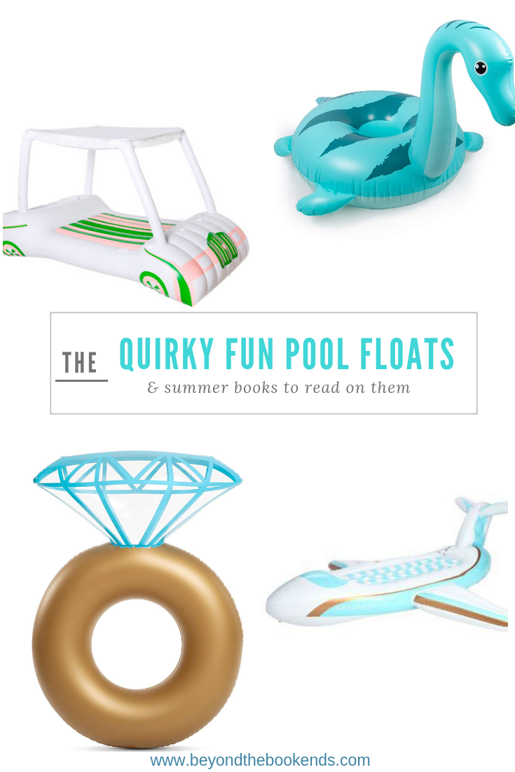Looking for a fun pool float to relax on and read a good book? We've rounded up 8 with summer reads to match up with them.