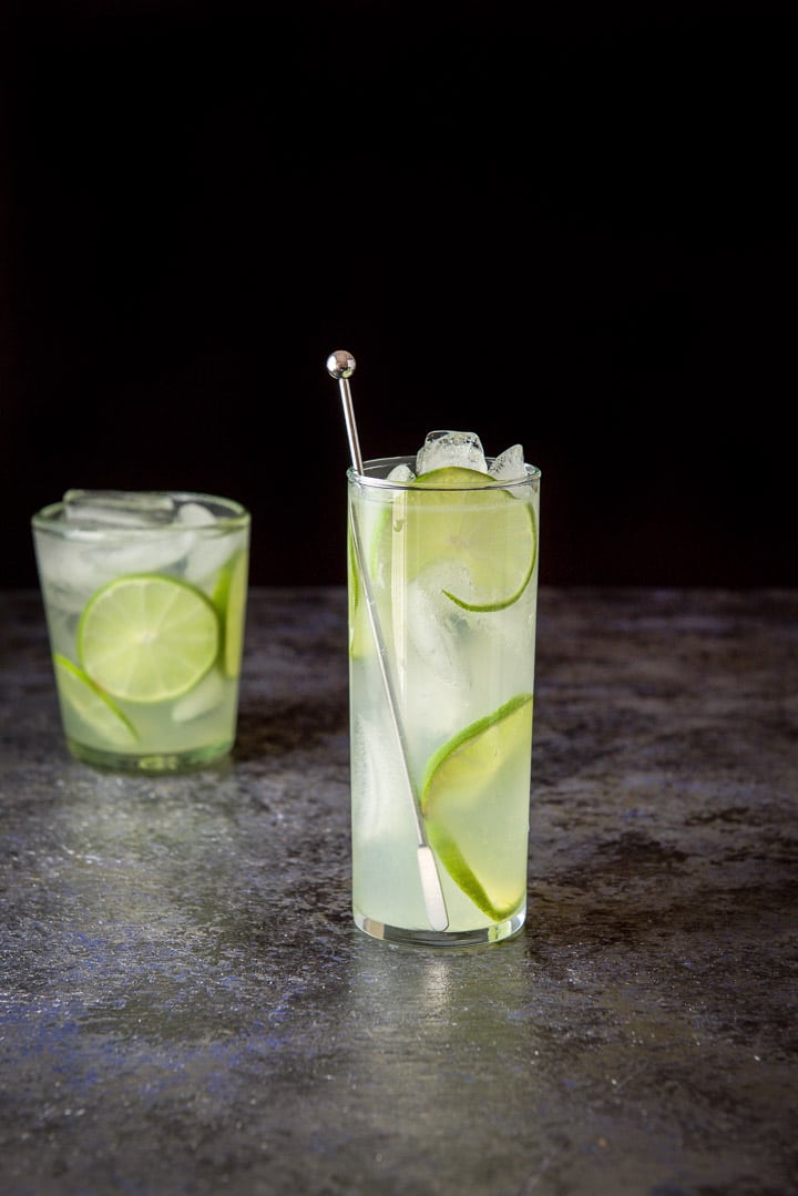 Gin Rickeys are the perfect drink for a roaring 20s or Great Gatsby themed party. Try out this classic cocktail with a literary twist.