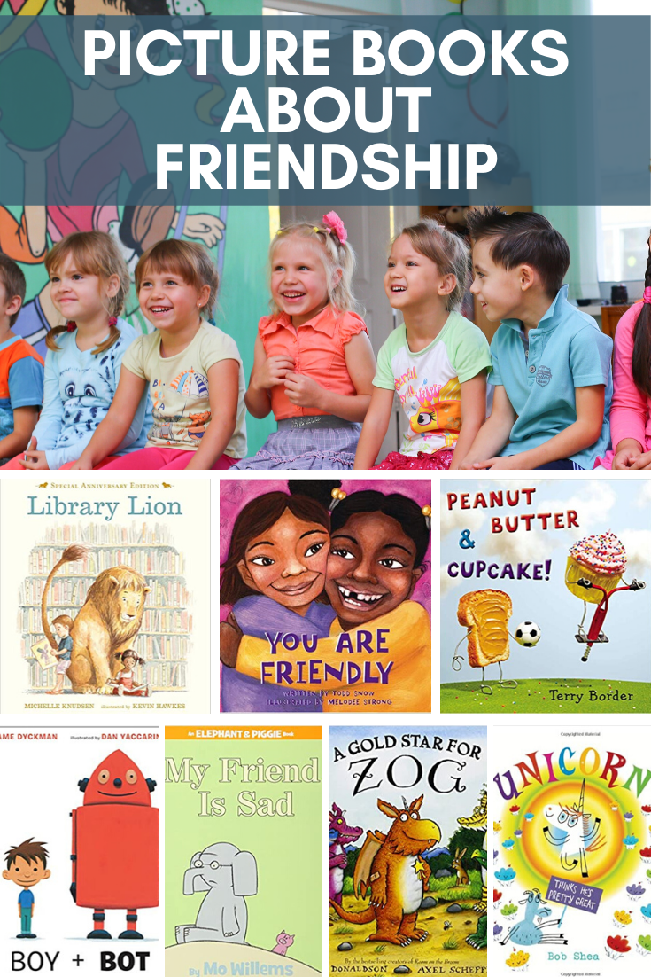 11 adorable picture books about friendship for young kids.