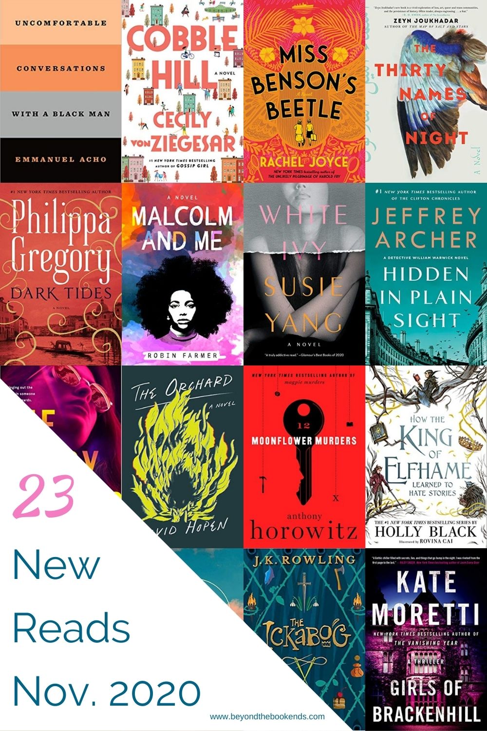 Must-read new books coming November 2020. Historical Fiction, Fantasy, Mystery, Romance and more!