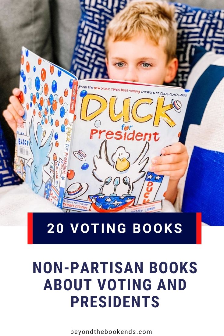 Non-Partisan books about voting and presidents for kids. Perfect for explaining the election in 2020.