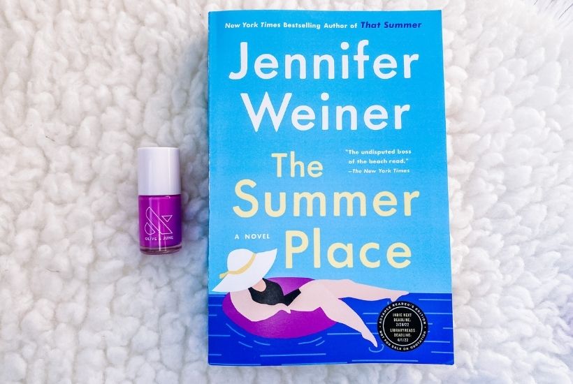 Mani Book Club: Gorgeous Olive & June Spring 2022 and New Reads 9 The Summer Place and Jam, Please nail polish from the Spring 2022 Olive and June Collection.