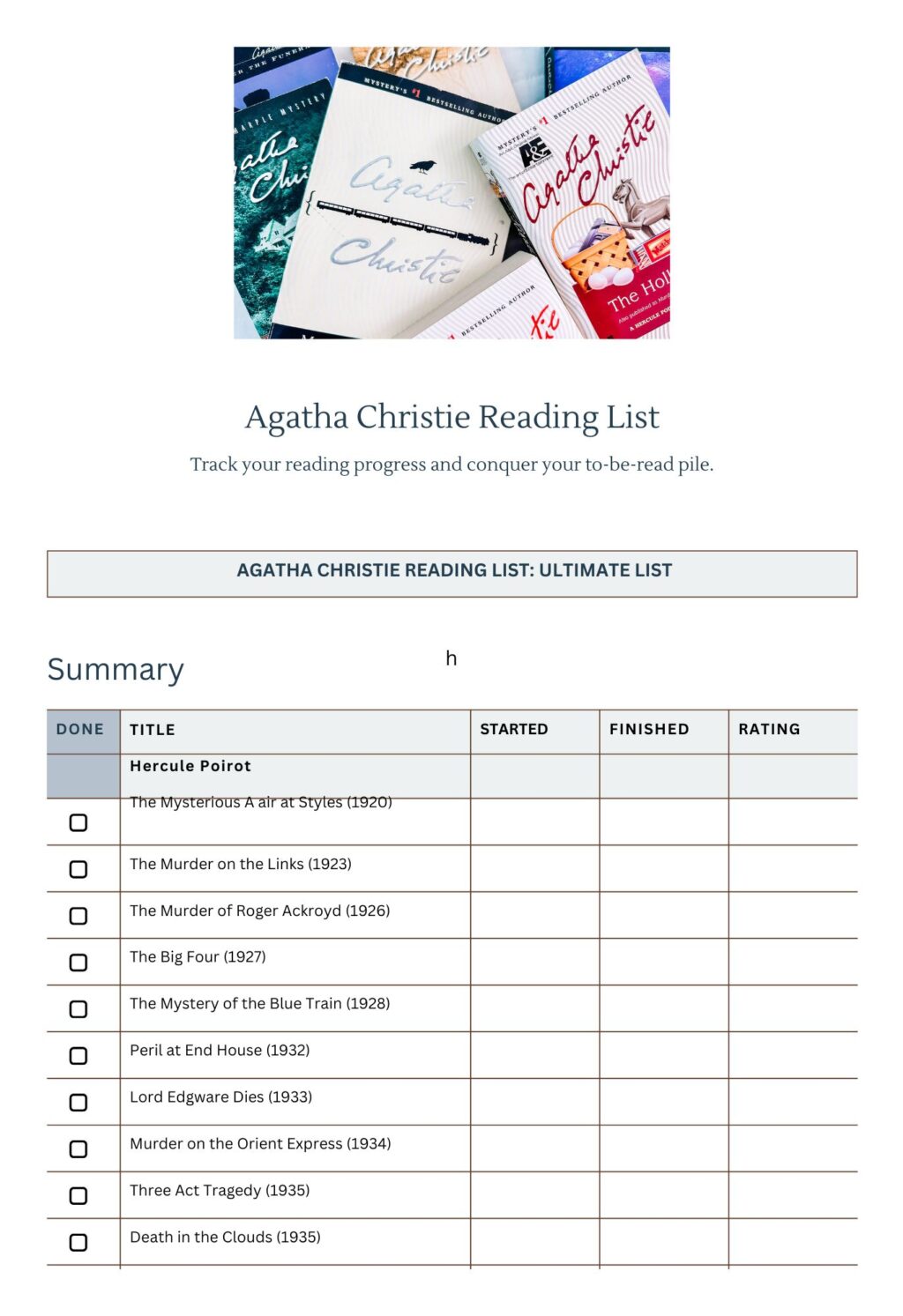 70 Agatha Christie Books in Order (+PDF) 13 Agatha Christie 1