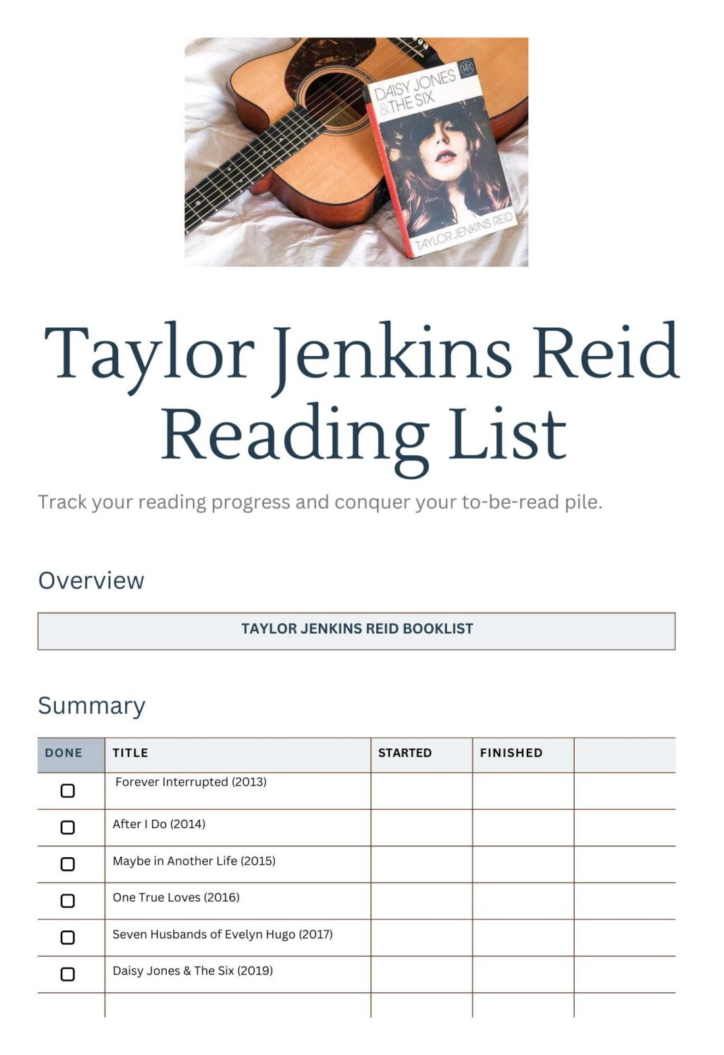 Taylor Jenkins Reid Books in Order: 8 Amazing Books to Adore (+PDF) 3 Jane Austen Reading List JPG 1