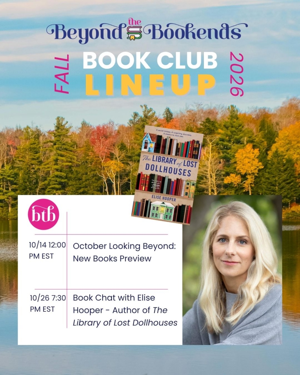 Beyond the Bookends Book Club 3 The Library of Lost dollhouses membership dates