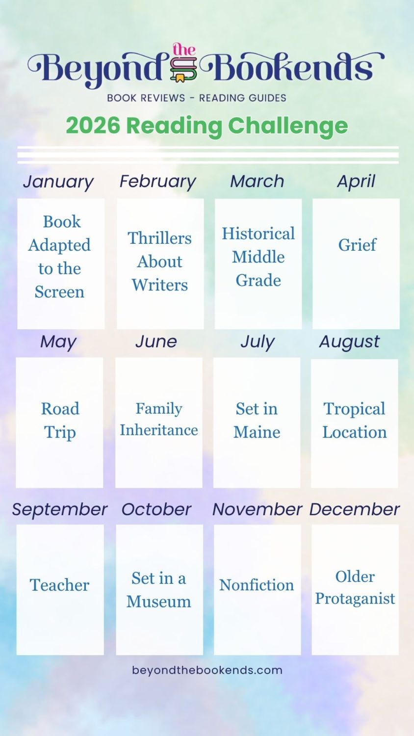Beyond the Bookends 2026 reading challenge board