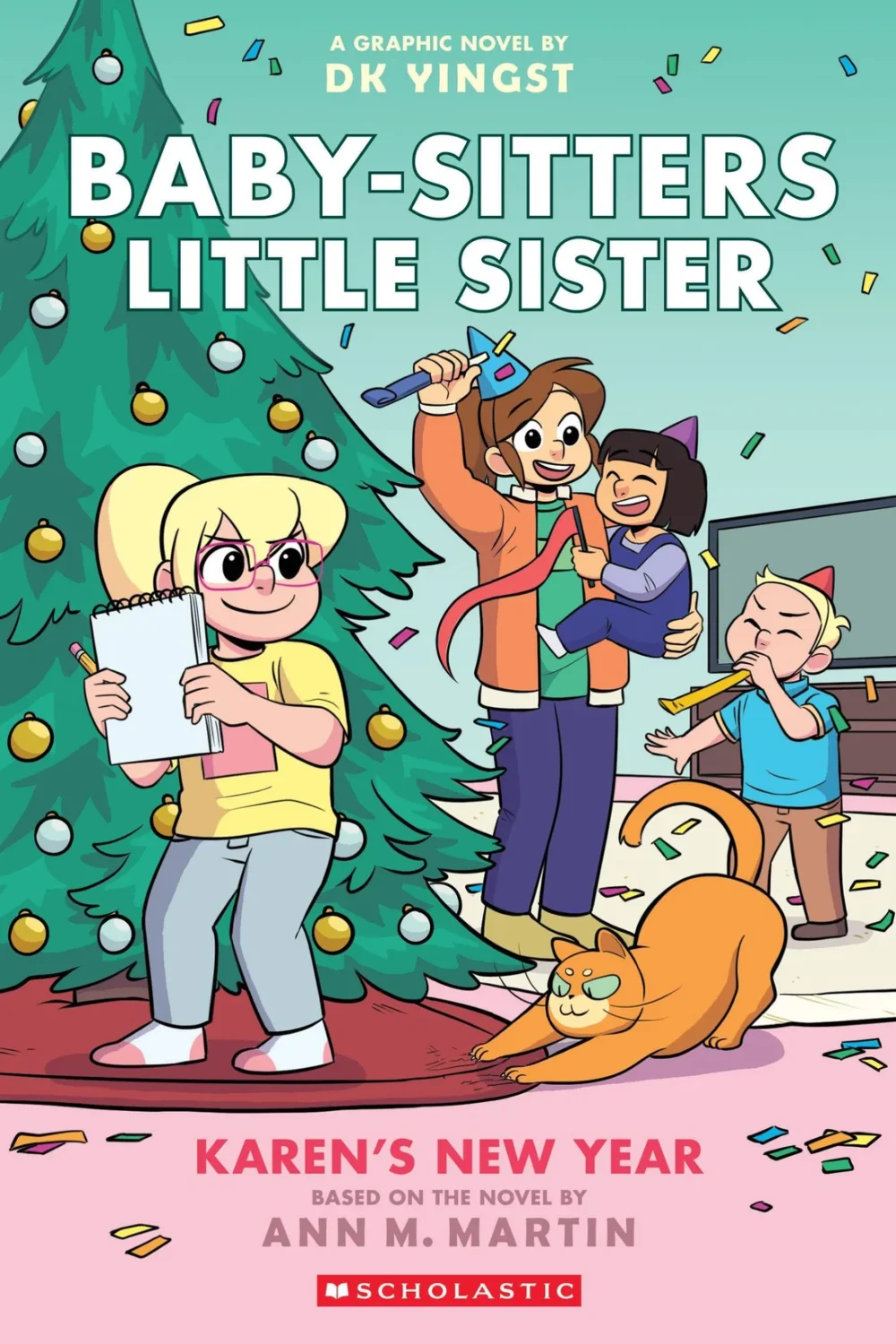 New Kids' Books 13 Karen's New Year: A Graphic Novel book cover